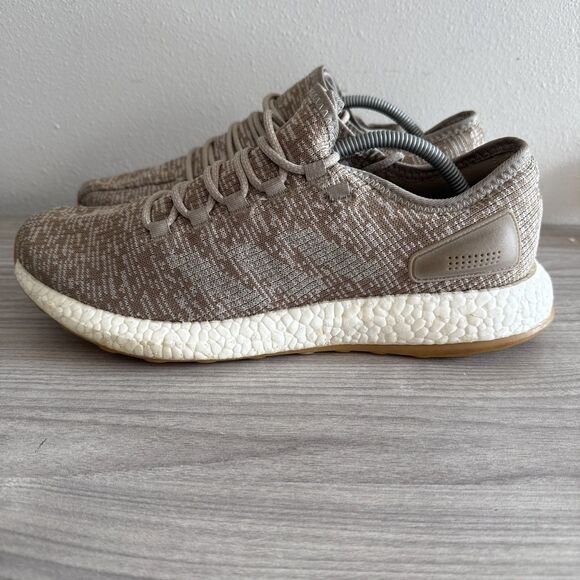 Adidas PureBoost Trace Khaki - Mens Size 11.5 - Athletic Running Training Shoes - Picture 1 of 11